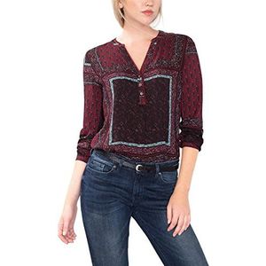 ESPRIT Damesblouse, meerkleurig (Bordeaux Red 600), 40