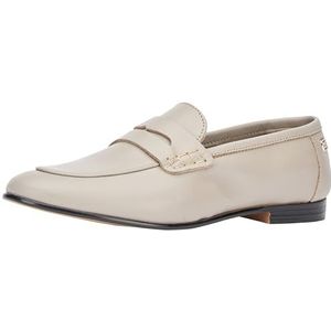 Tommy Hilfiger Dames Essential Leather Loafer Fw0fw07769 Andere Schoenen, Grijs Glad Taupe, 40 EU