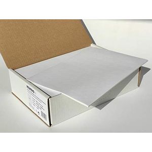 Kores E4521.500 universele etiketten, 45,7 x 21,2 mm grote verpakking met 500 vellen, wit, 24.000 etiketten voor inkjet, laser + kopieerapparaat