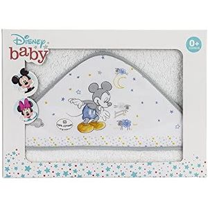 Amazon Disney Mickey Mouse badhanddoek van 100% katoen, wit en grijs