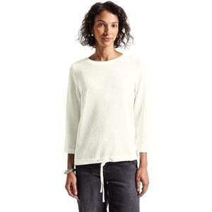 Street One - Dames Shirt - Wit - Gebreide Look