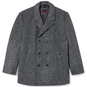 bugatti Herenjas wollen jas, donkergrijs, 52