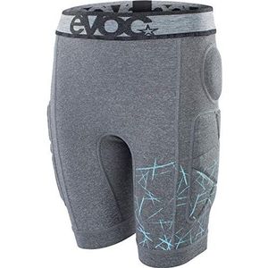 EVOC Crash Pants Kids kinderfietsbroek beschermende kleding voor mountainbike, racefiets- en fietstochten (maat: JS, JM, JL, heupbeschermers, bekleding voor heupen, bekken en stuitbeen), carbon grijs