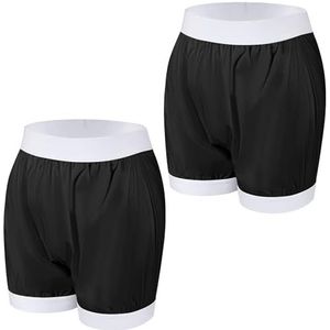 Carer Luierhoezen voor volwassenen, 2 stuks, voor incontinentie, wasbaar, lekvrij, herbruikbaar, waterdicht, incontinentie-ondergoed, uniseks, zwart, 3XL