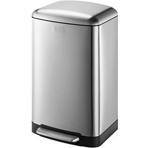 BLACK+DECKER pedaalemmer - 30L - RVS - soft close - losse binnenemmer