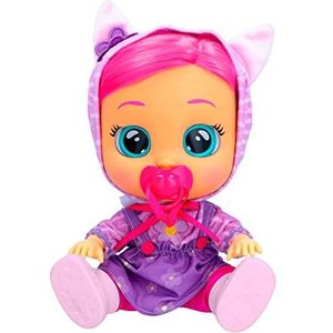 Dressy Katie huilende babypop, interactieve pop met echt haar, kleding en accessoires, speelgoed en cadeau voor jongens en meisjes, vanaf 18 maanden