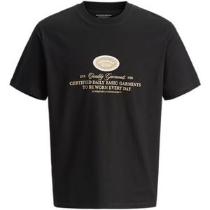 JACK & JONES Jorgreene Branding Tee Ss Cn Ch, zwart, M