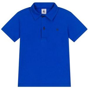 Petit Bateau Poloshirt met korte mouwen voor kinderen en jongens, Blauw, 5 jaar