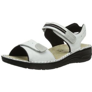 Berkemann Leni sandalen met enkelbandje voor dames, Wit Wit 101, 38 EU