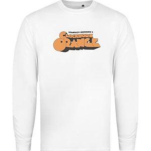 Clockwork Oranje Poster T-shirt voor heren, wit, klein