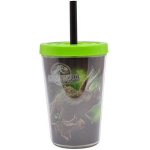 Jurassic World 65730 Jurassic Park drinkbeker met deksel en rietje