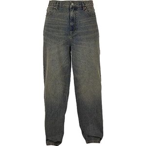 Urban Classics Heren jeans met diepe stap 90's baggy pants breed gesneden, met riemlus, maat 30 tot 38, 2000 Washed, 32