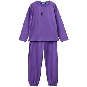 United Colors of Benetton Uniseks pyjamaset voor kinderen en jongens, Viola 0v7, XS