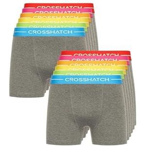 Crosshatch Heren (5 & 12 Pack) Multipacked Boxer Shorts, Heren Multi-Color Boxer, Heren Gift Set voor je vrienden, vriend of man. Boxershorts zijn verkrijgbaar in de maten: S, M, L, XL, XXL,