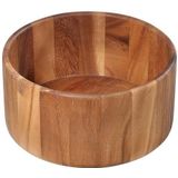 Zassenhaus Saladekom van acaciahout, schaal van hoogwaardig hout, voor het bereiden en serveren van salade, decoratieve kom, natuurlijk hout, Ø 25 x 12,5 cm