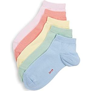 ESPRIT Uniseks-kind Korte sokken Solid-Mix 5-Pack K SN Katoen Kort eenkleurig Multipack 5 Paren, Veelkleurig (Sortiment 0030), 27-30