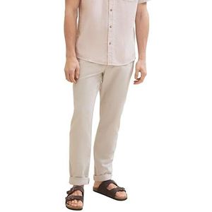 TOM TAILOR Regular Broek voor heren, 31235 - Caramel Beige Chambray, 29W x 34L