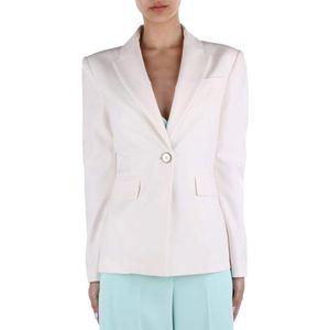 Pinko Humahuaca Poly-jas van viscose, elegant, voor dames, N96_rookwit, 36 NL