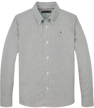 Tommy Hilfiger Overhemd - Dark Nacht Navy Stripe - Tommy Hilfiger - 3 jaar (98) - Overhemd