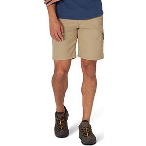 Wrangler Authentics mens Performance Side Elastic Utility Casual Shorts, Fawn, 32 US