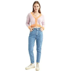 DeFacto Gebreid vest normale pasvorm voor dames vest voor bovenstukken dames (LT.PINK, XS), Lt.pink, XS