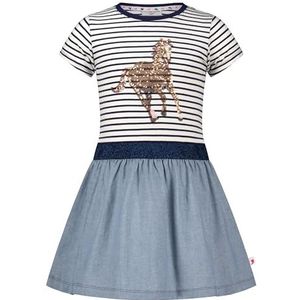 SALT AND PEPPER BY KIDS PARK Uniseks meisjesjurk, pailletten, paardenjurk, kinderjurk, True Navy, 92