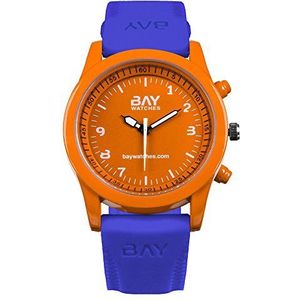 Bay Watches – Voor heren en dames oranje en blauw polshorloge analoog South Beach vs Venice.