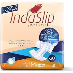 INDASLIP Luiers voor volwassenen, medium maat (M8), 20 stuks