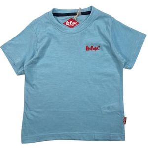 Lee Cooper, T-shirt, jongens, meisjes, (4 tot 14 jaar), poloshirt, tanktop, overhemd, bedrukt, kleding, uniseks, kinderen, sport, ademend, model GLC121210 TS S4-8A, blauw, Blauw, 8 Jaar