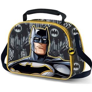 Batman Skill-3D lunchtas, zwart, 25,5 x 20 cm, Zwart, Eén maat, 3D Lunch Bag Skill