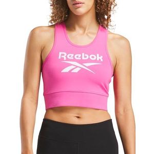 Reebok Identity Big Logo Cotton Bralette, True Pink, M