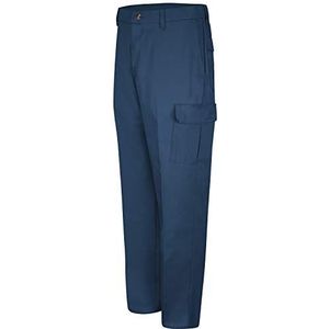 Red Kap Men's Cotton Cargo Pant, Navy, 34x32