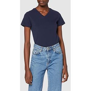 Berydale Dames T-shirt voor sport en vrije tijd, met V-hals, Blauw, set van 3, L