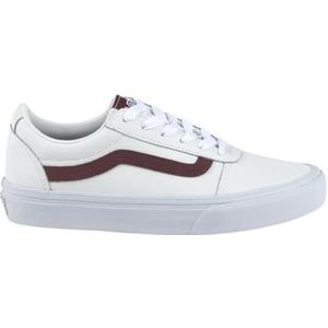 Vans Dames Ward Sneaker, leer Retro pop Madder Brown, 3.5 UK, Leer Retro Pop Madder Bruin, 36 EU