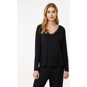 CCDK Copenhagen CCDK Jordan T-shirt met lange mouwen voor dames, zwart pajama top, groot