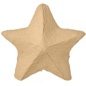 Broste Copenhagen Kerstboomversiering boompiek in de kleur pulp bruin, afmetingen 22 cm