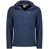 Geographical Norway Uniciaama Dunne fleece voor heren, warm, ritssluiting, herfst, winter, lente, warm, lange mouwen, trui, bont, zacht, comfortabel, outdoor (marineblauw S), Marineblauw, S