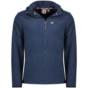 Geographical Norway Uniciaama Dunne fleece voor heren, warm, ritssluiting, herfst, winter, lente, warm, lange mouwen, trui, bont, zacht, comfortabel, outdoor (marineblauw S), Marineblauw, S