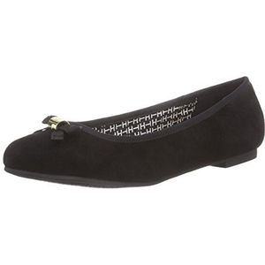 Tommy Hilfiger Amy 8b ballerina's voor dames, Zwart, 37 EU