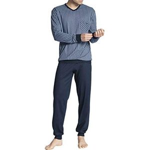 Calida Relax Imprint Tweedelige pyjama voor heren, cobalt blue, 46/48