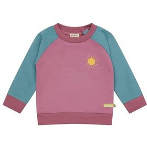 loud + proud Sweatshirt Colorblock, GOTS-gecertificeerd, Grape/Topaz, 62-68