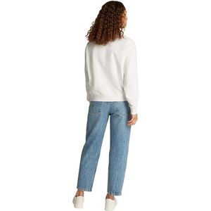 TOMMY HILFIGER Dames REG SCRIPT SWEATSHIRT WW0WW45430, wit, XS, Wit (Ecru), XS