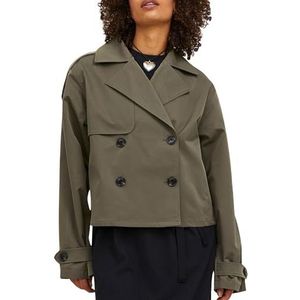 JJXX Dames JXCARLIE Short OTW SN trenchcoat, Dusty Olive, XS, Dusty Olive, XS