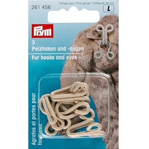 Prym Bonthaken en bontogen beige - 3stuks, 1 maat