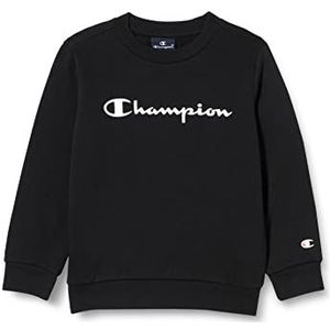 Champion Legacy- Classic Logo Crewneck Pullover voor jongens, zwart, 16 Jaar