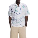 Overhemd - Katoen - Comfort Fit - Halve Mouw - All-over Patroon