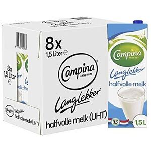 Campina Langlekker Halfvolle Melk 8 x 1.5 L