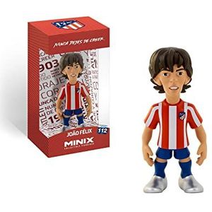 MINIX - Joao Felix figuur - Atlético de Madrid - verzamelstukken 12 cm voor tentoonstelling, cadeau-idee voor kinderen en volwassenen, voetbalfans - MN13005