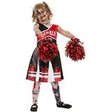 Zombie Cheerleader Costume, Red (M)