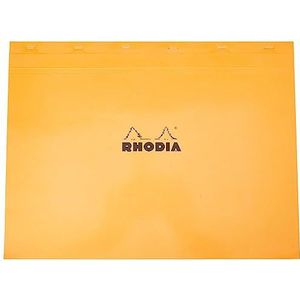 Rhodia 38200C notitieblok (DIN A3+, 42 x 31,80 cm, microgeperforeerd, geruit, 80 vellen) 1 stuk, oranje